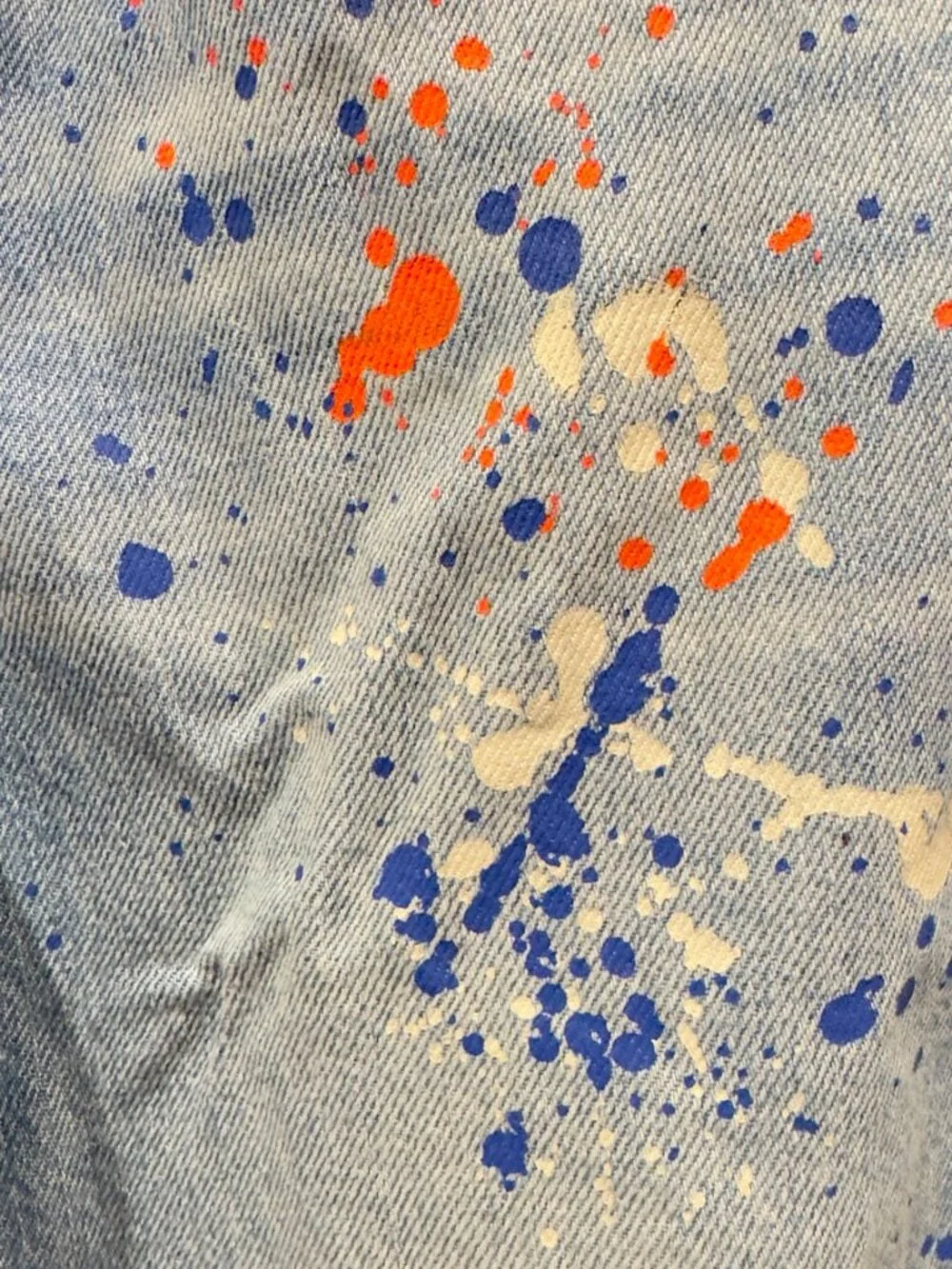 Gap Kids Easy Baggy Paint Splatter Jeans Size M 8